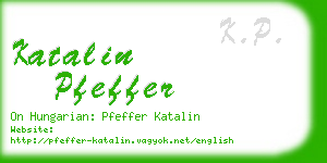 katalin pfeffer business card